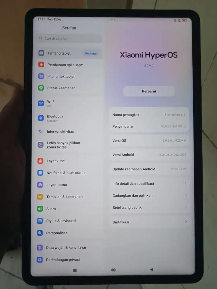Xiaomi Pad 6 8/256GB Garansi