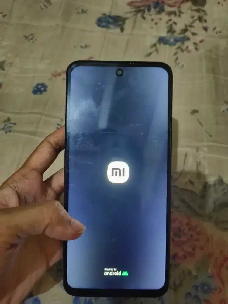 Redmi 12 ram 8 minus blank putih mantok logo tombol konslet