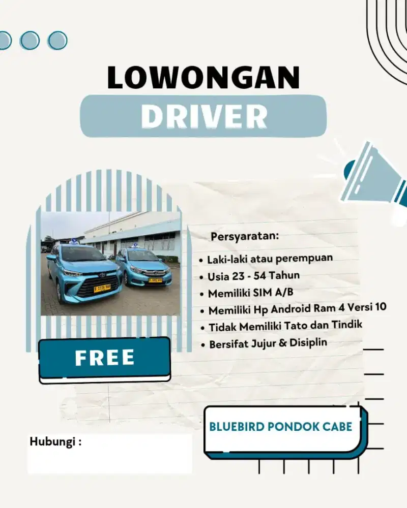 Dibutuhkan banyak driver