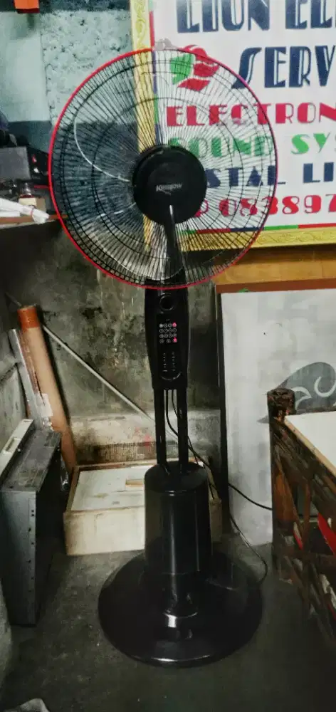 Kipas angin Krisbow 16 pk remot bekas