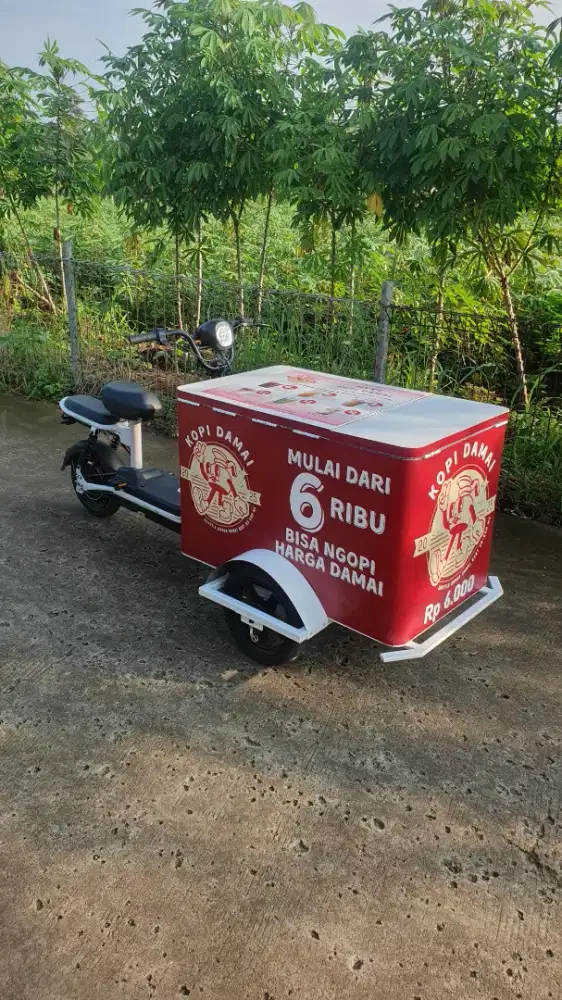 Jual Gerobak Kopi Sepeda Listrik