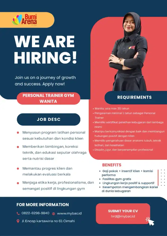 Lowongan pekerjaan personal trainer