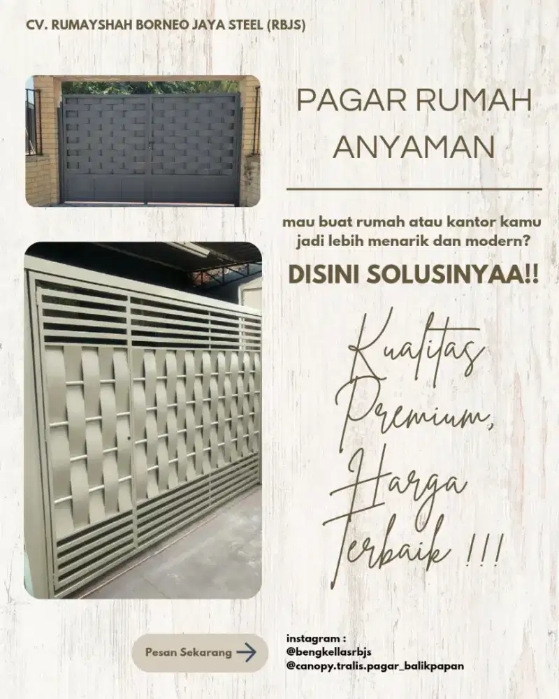 PAGAR ANYAMAN AESTHETIC