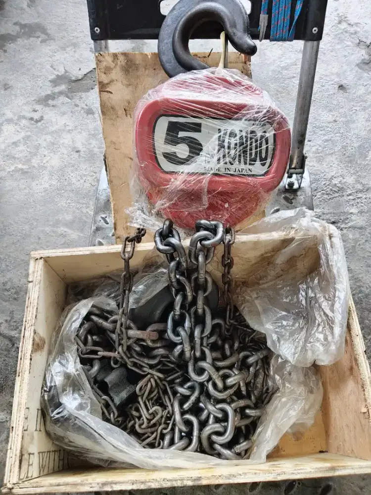 CHAINBLOCK KONDO 5 TON KATROL 5 TON KONDO 5 TON BARU TEKEL 5 TON KONDO