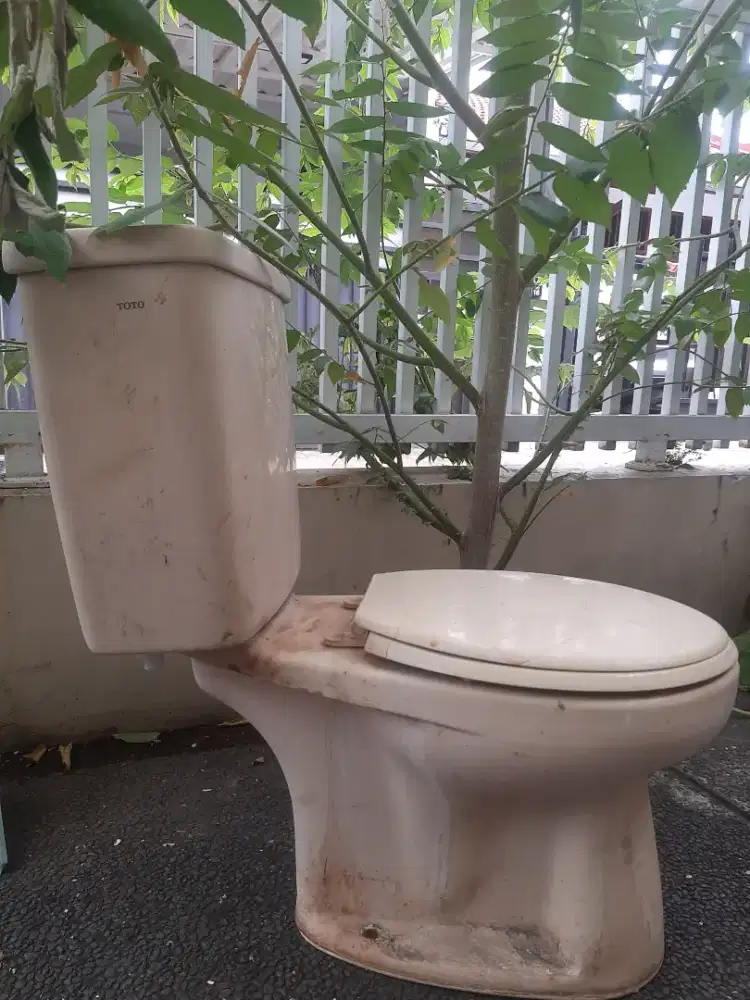 Jual kloset duduk bekas merk TOTO