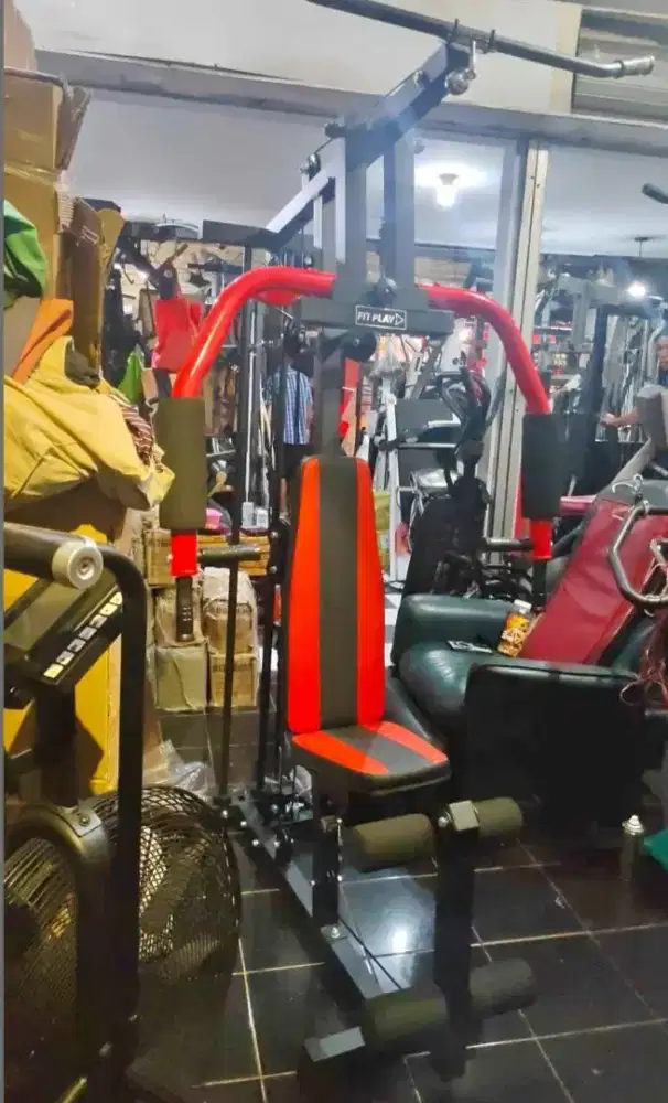 BARU ALAT FITNESS HOME GYM 1 SISI BEBAN STEACK 50 KG ALAT FITNESS