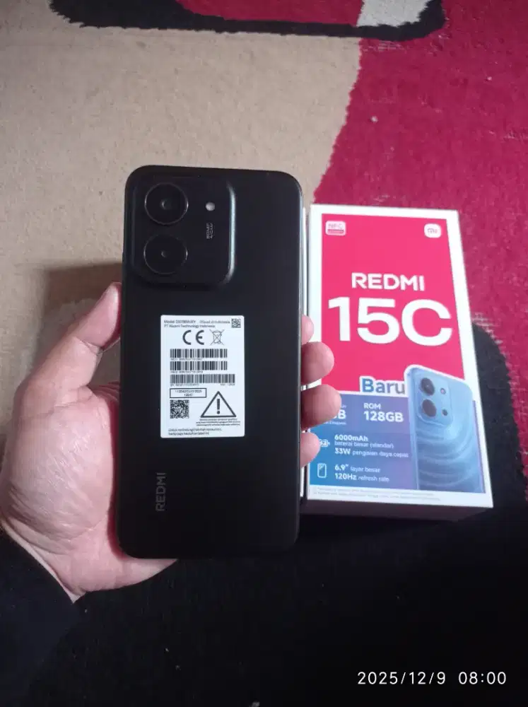 BISMILLAH REDMI 15C RAM 6/128 FULSET MULUS