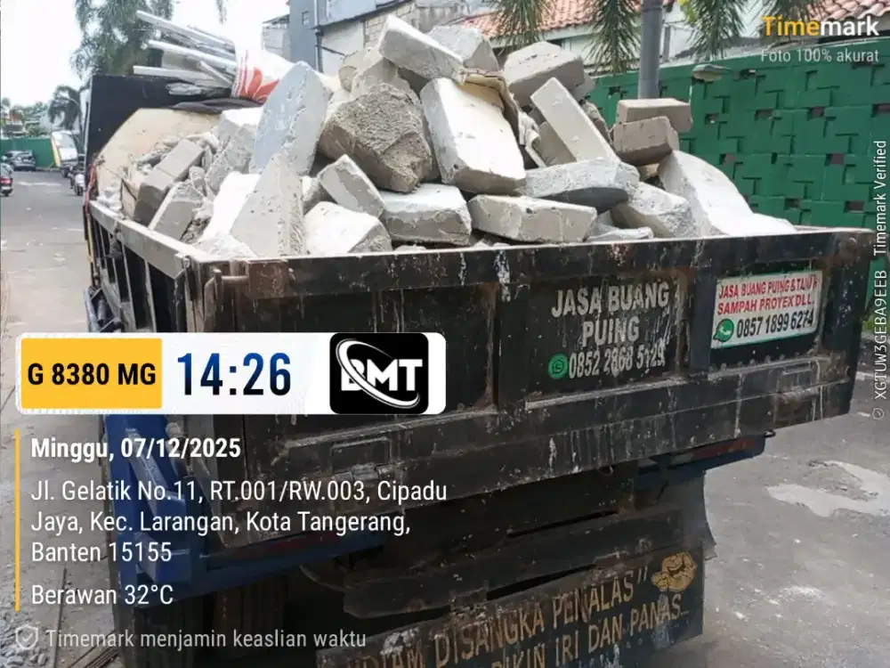 Jasa angkut puing dan pembersihan sampah proyek