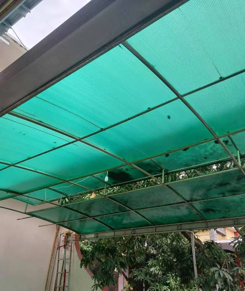 Dijual kanopi carport stainless steel, bekas