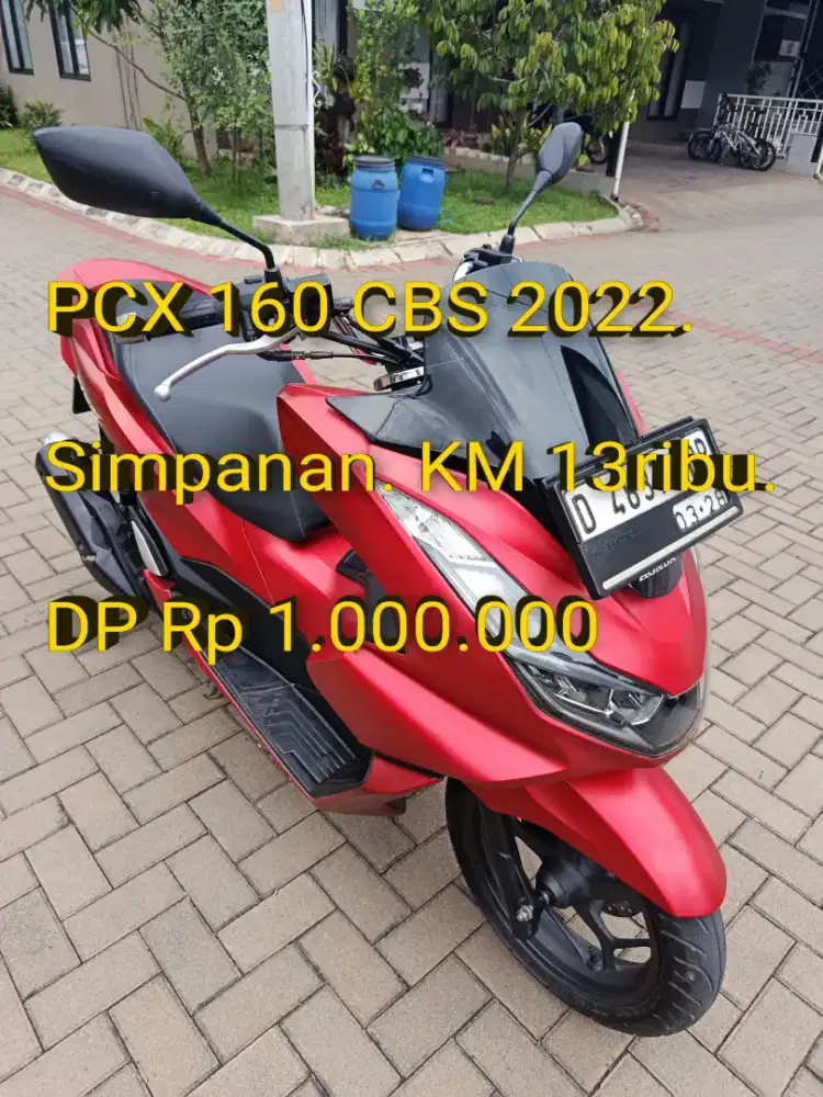 PCX 160 CBS 2022. Pajak ON. Lengkap. Like New. KM 13rb. Cash/Kredit/TT