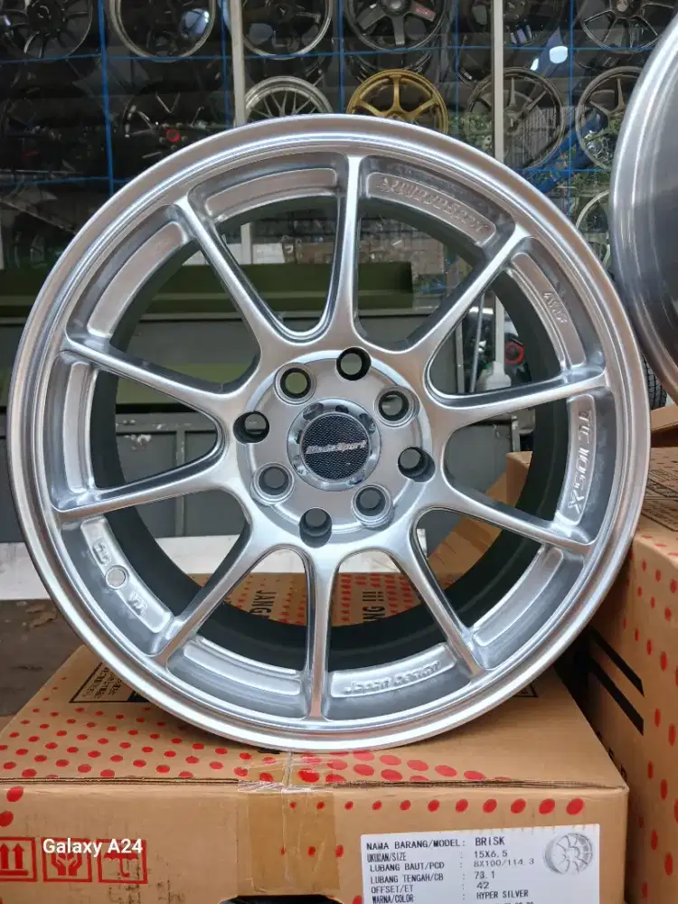 Wedssport tc105x ring 15 lebar 6,5 pcd 4x100/114,3 ET 42 avanza calya