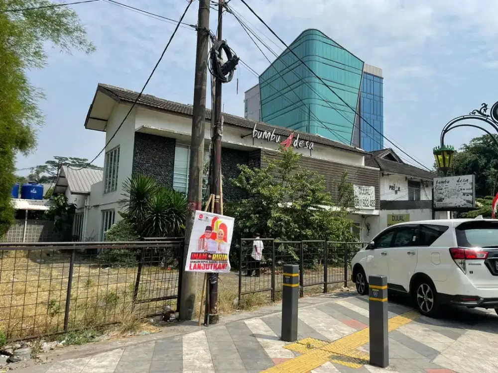 Lahan Plus Bangunan Strategis Di Jl Margonda Raya Depok cocok tuk gedung, bank, showroom, kuliner