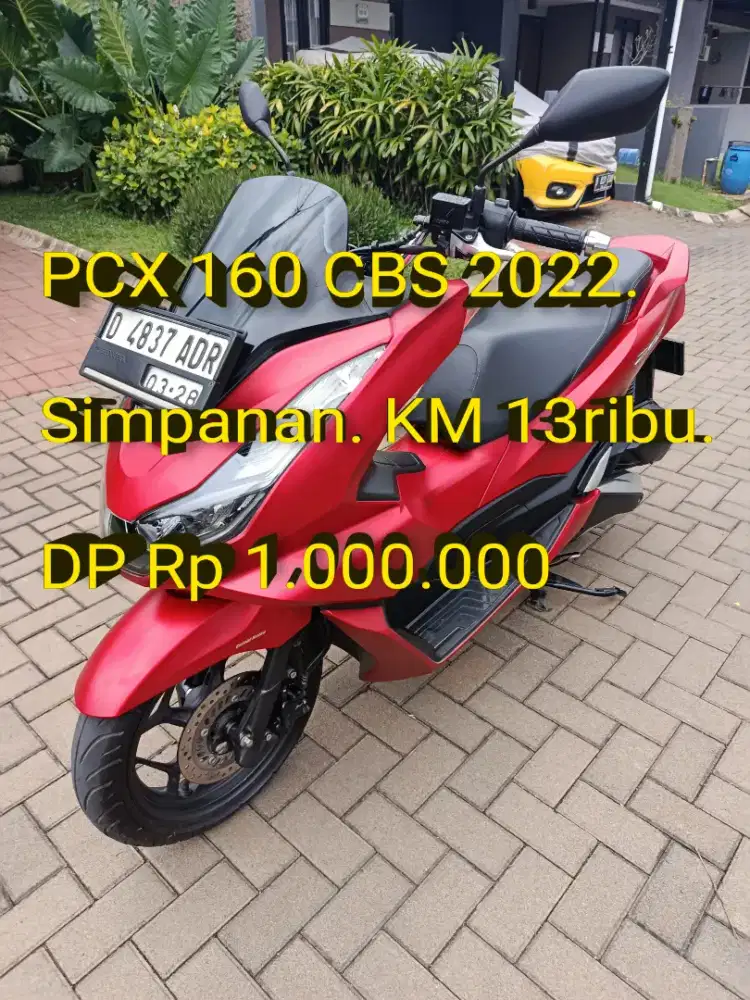 PCX 160 CBS 2022. Pajak ON. Lengkap. Like New. KM 13rb. Cash/Kredit/TT