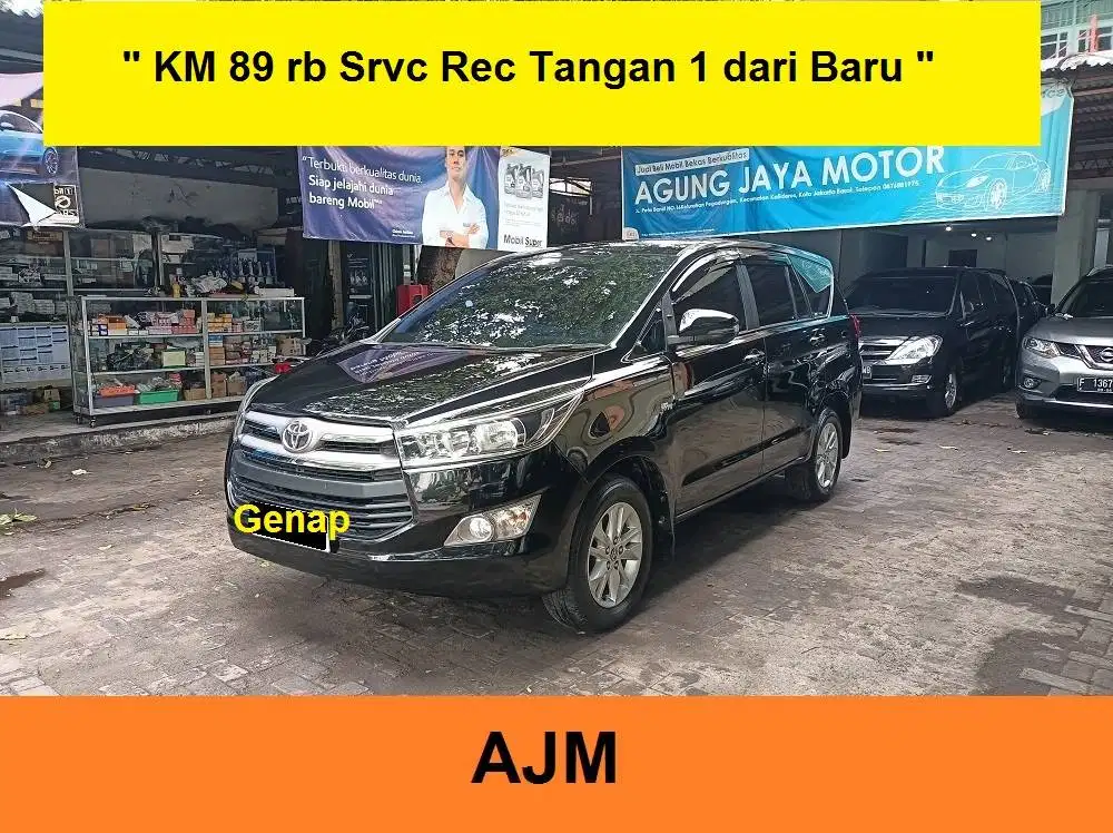 Tyt innova G Bensin Km 89 rb Srvc Rec AT Pakai 2019 Hitam