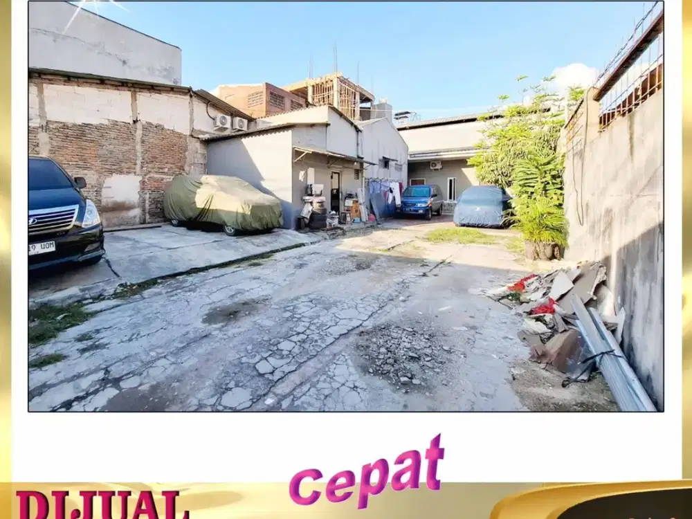 DIJUAL RUMAH MURAH  HITUNG TANAH LUAS 513 METER PETAMBURAN JAKARTA BARAT