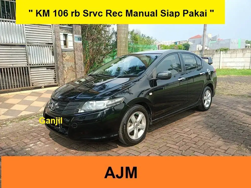 Hnd City i-vtec Km 106 rb Srvc Rec Pakai 2009 Hitam Siap Pakai