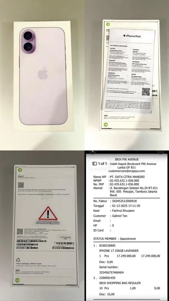 IPHONE 17 256GB LAVENDER