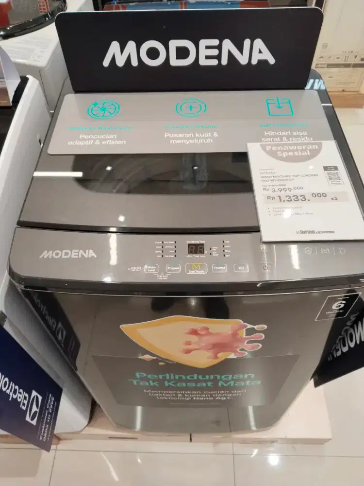 MESIN CUCI MODENA TOP LOAD 11KG