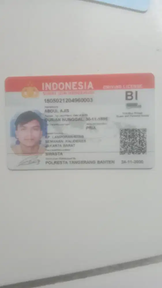 Cari kerjaan modal SIM B1 polos