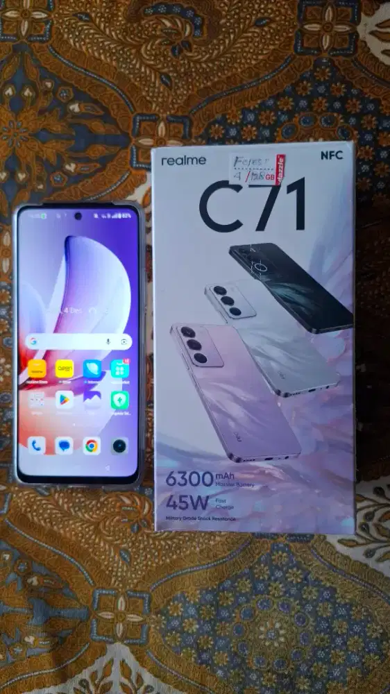 Dijual Realme C71 4/128 GB mulus, nominus