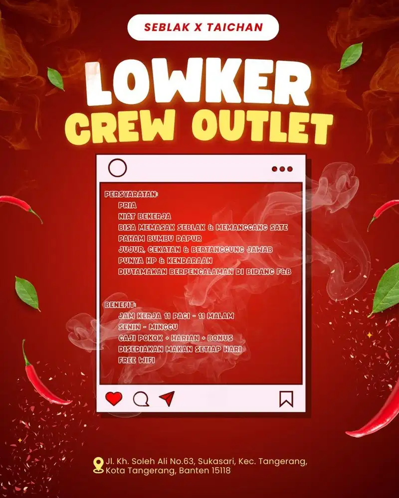 Lowongan Kerja Taichan Seblak