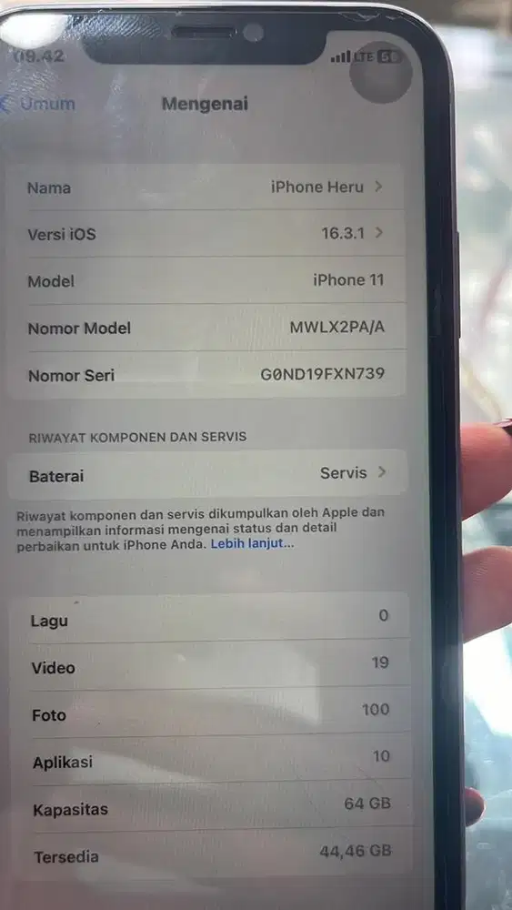 Jual iphone 11 internal 64  ibox