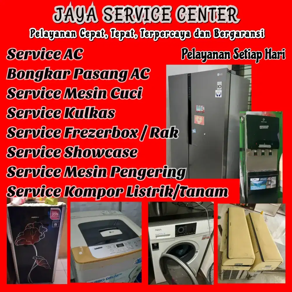 Service Kulkas Frezer Bongkar AC Pasang AC Servis AC Mesin Cuci Graha