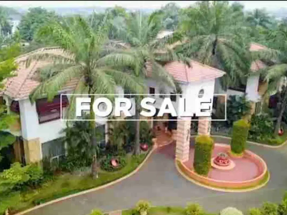 Rumah Mewah 2 Lantai SHM Luas Tanah 4400m 5 Kamar 6 Mobil Halaman Luas Cikeas Bogor