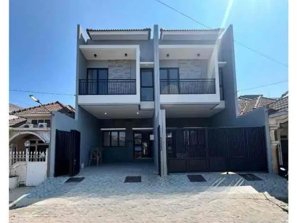 nirwana eksekutif baru‼️Rumah 2 lantai rungkut row 3 mobil