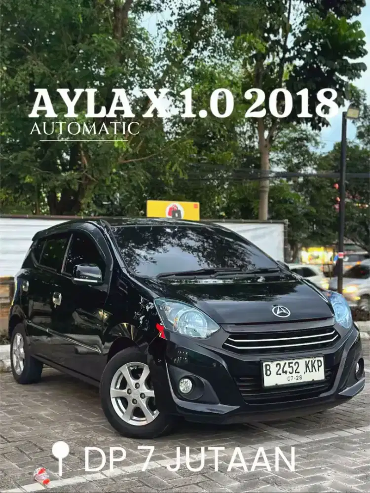 Ayla x 1.0 at 2018 metic ( DP 7juta) cicilan 2.7jtan