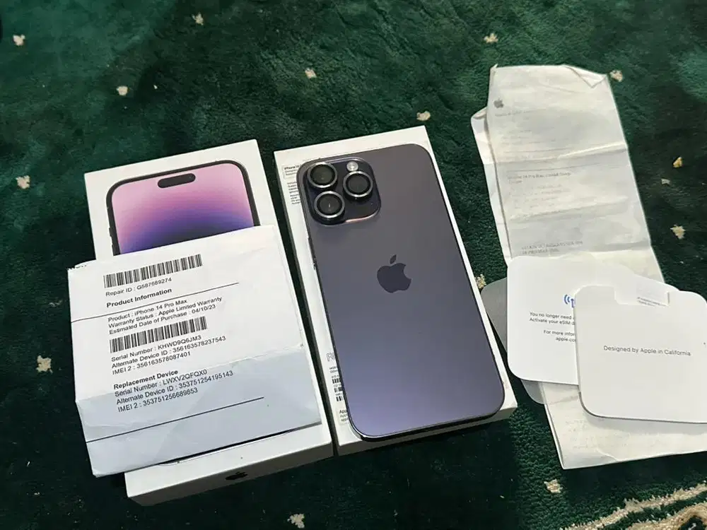 unit pengganti resmi iphone 14 pro max 256GB