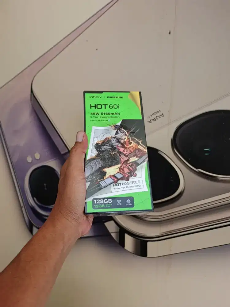 [ Fast respon WA ] Infinix Hot 60i NFC 6+6/128 Garansi resmi 1thn