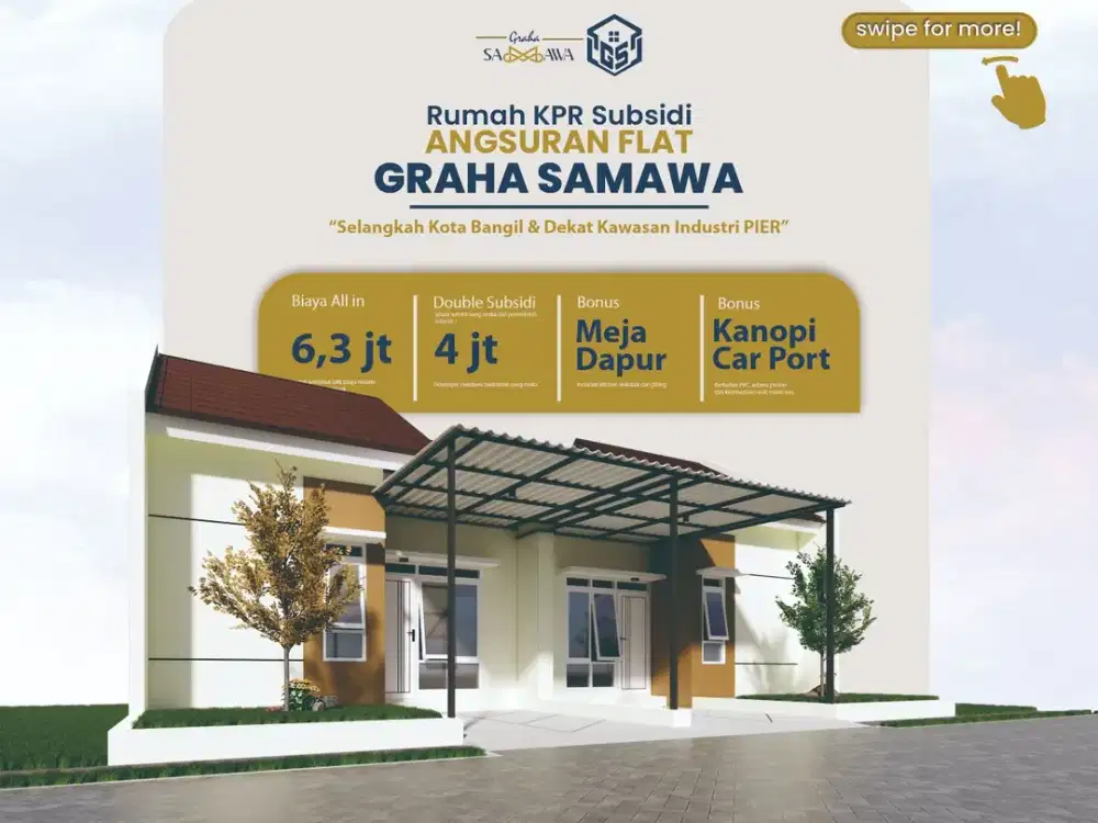 DARIPADA KOS, MENDING NYICIL RUMAH PINTU BAJA!