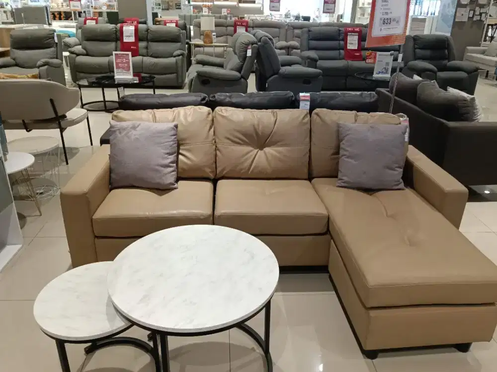 Sofa L TASYI cocok untuk ruang keluarga