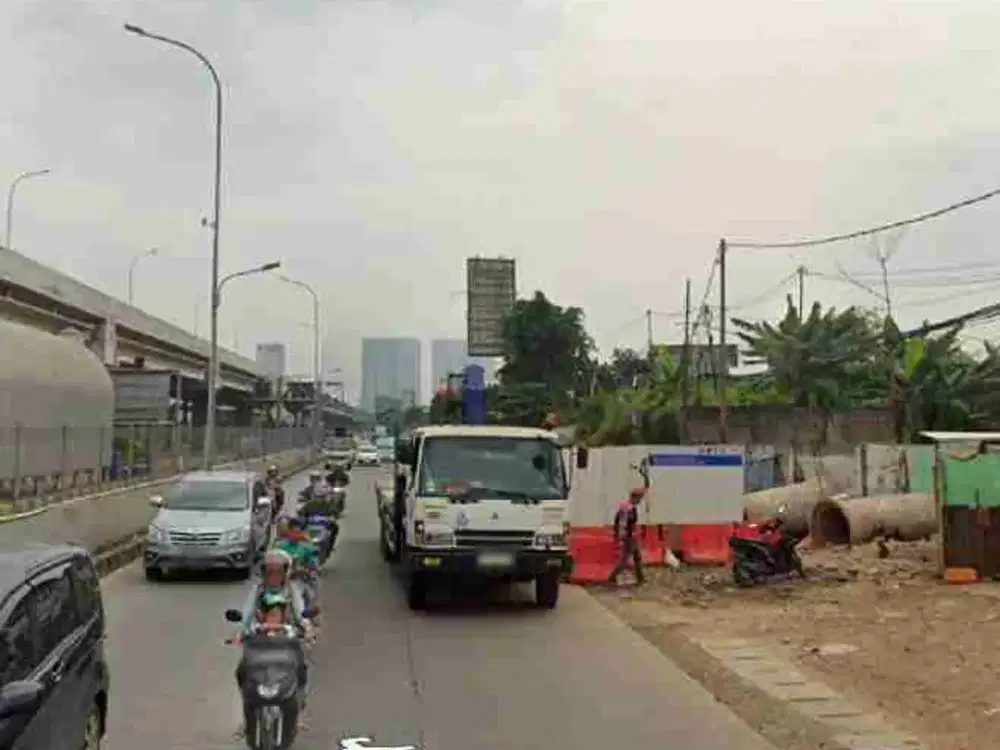 Tanah shm dijual lokasi sangat Strategis di Jalan Haji Noor Ali kota Bekasi Jatisampurna depan Gerbang Tol