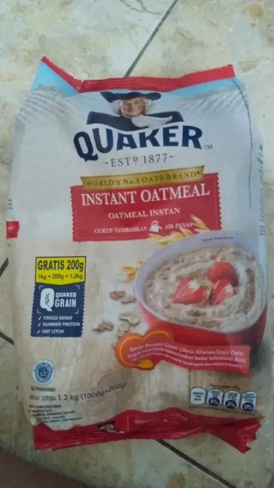 Jual Quaker 1.2kg 2pcs jadi 2.4kg