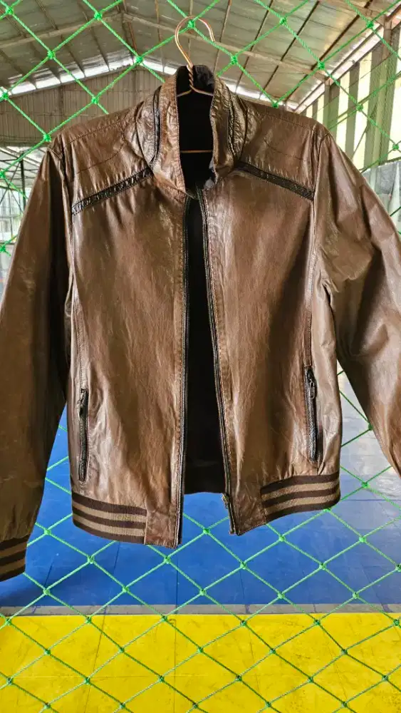 jaket kulit pria