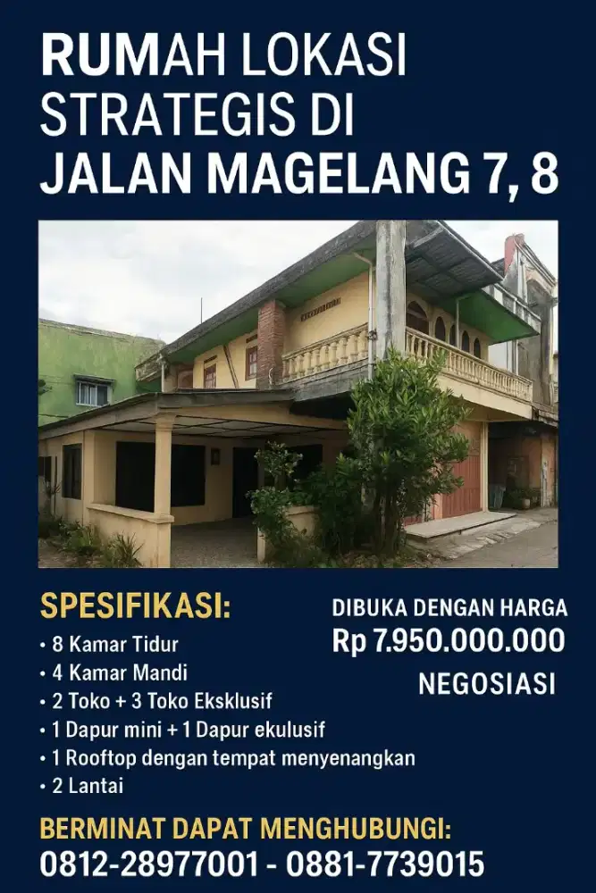 INVESTASI PREMIUM DI JALAN MAGELANG 7.8