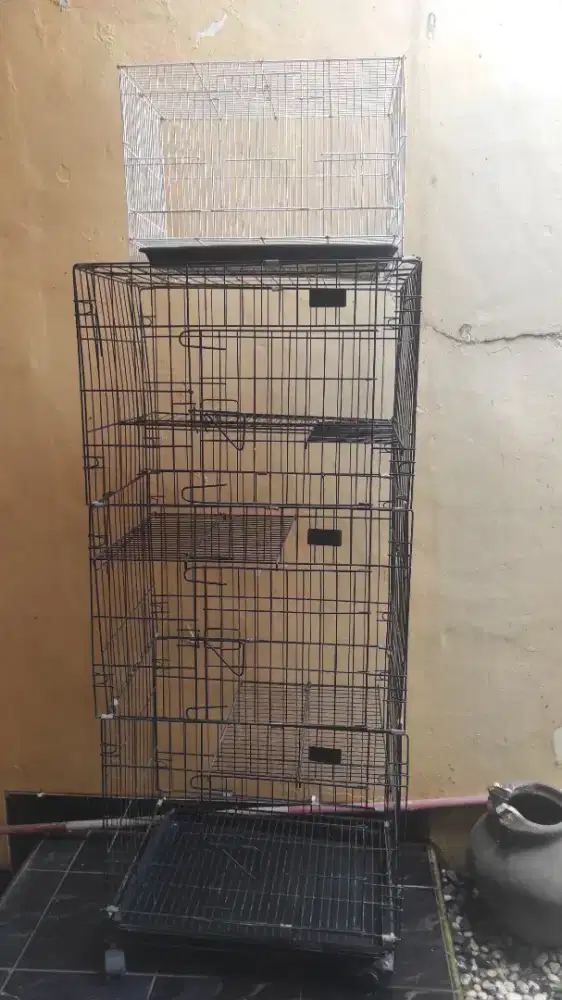 KANDANG KUCING 3 TINGKAT MURAH