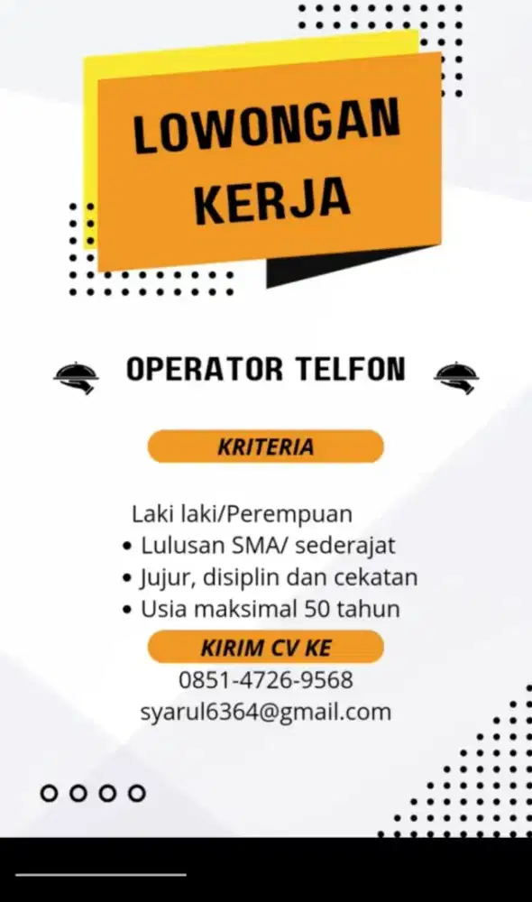 Lowongan kerja perkantoran