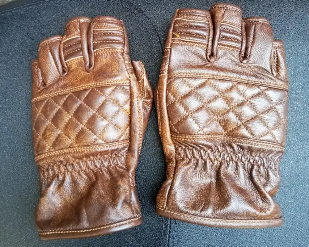 Leather Gloves Brown Sarung Tangan Kulit Asli