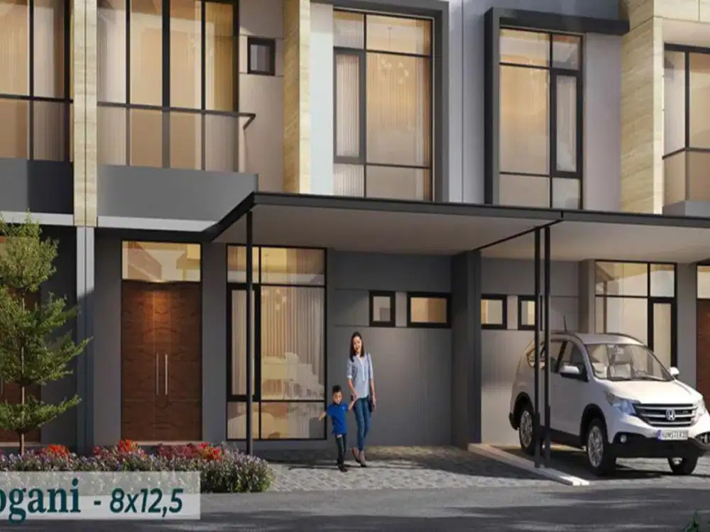 D jual rumah hoek villa pasir putih