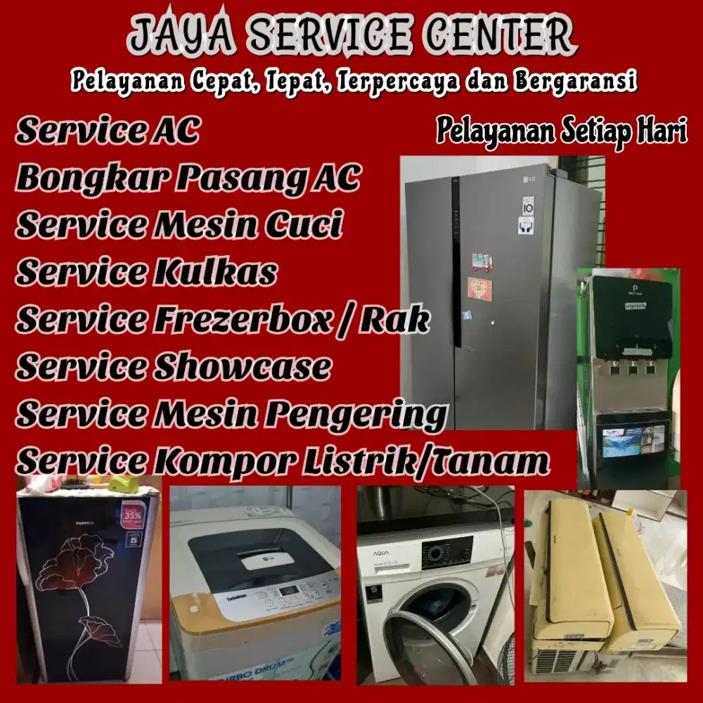 Service Kulkas Frezerbox Bongkar Pasang AC Servis AC Mesin Cuci Candi
