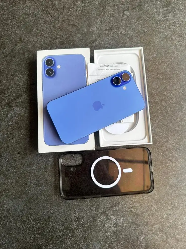 Iphone 16 plus 256gb ultramarine garansi ibox