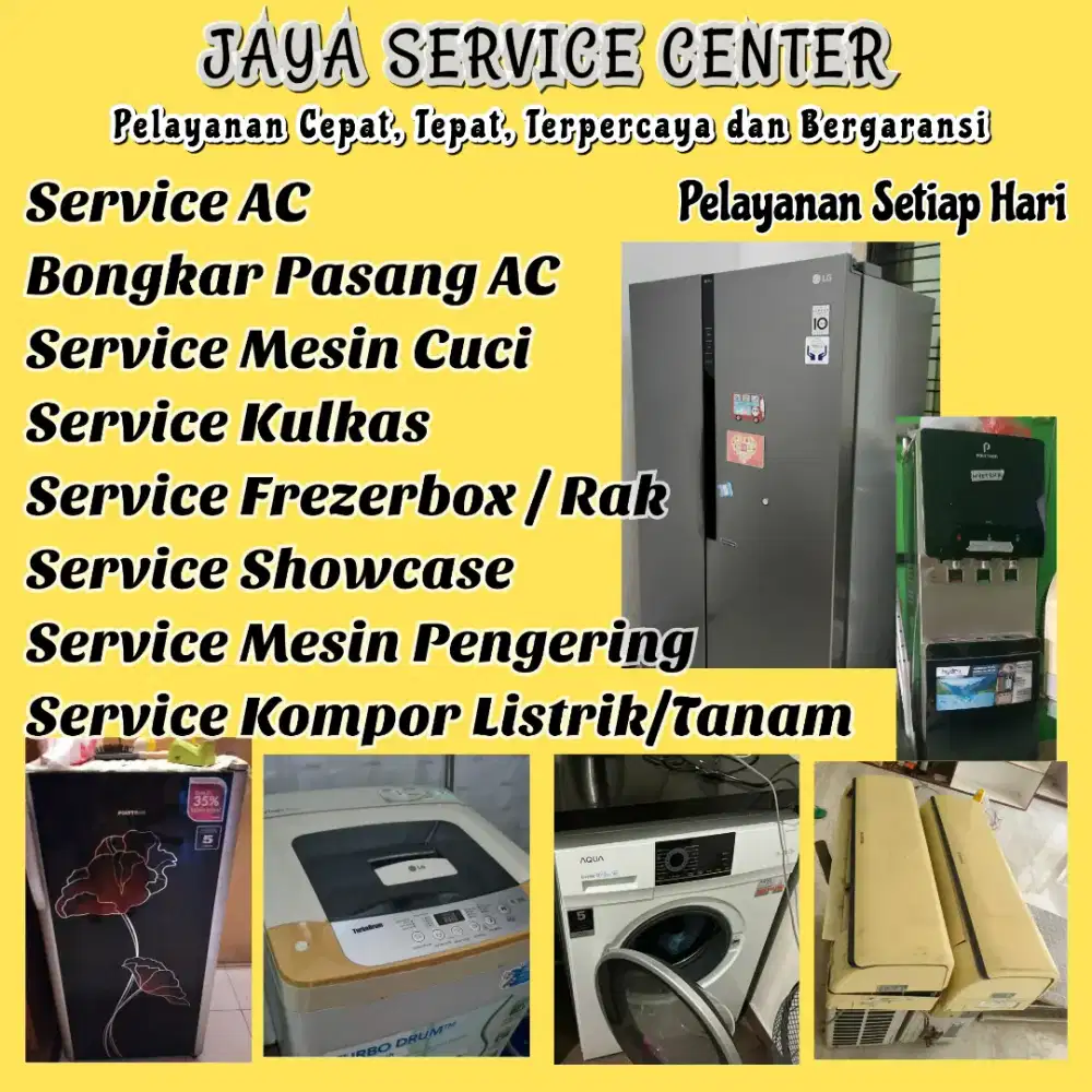 Service Mesin Cuci Bongkar Pasang AC Servis AC Kulkas Frezerbox Krian
