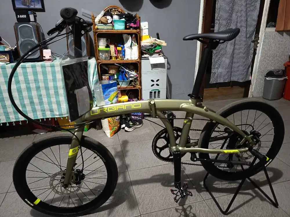 JUAL SEPEDA LIPAT POLYGON URBANO 5 2023 HIJAU DOFF