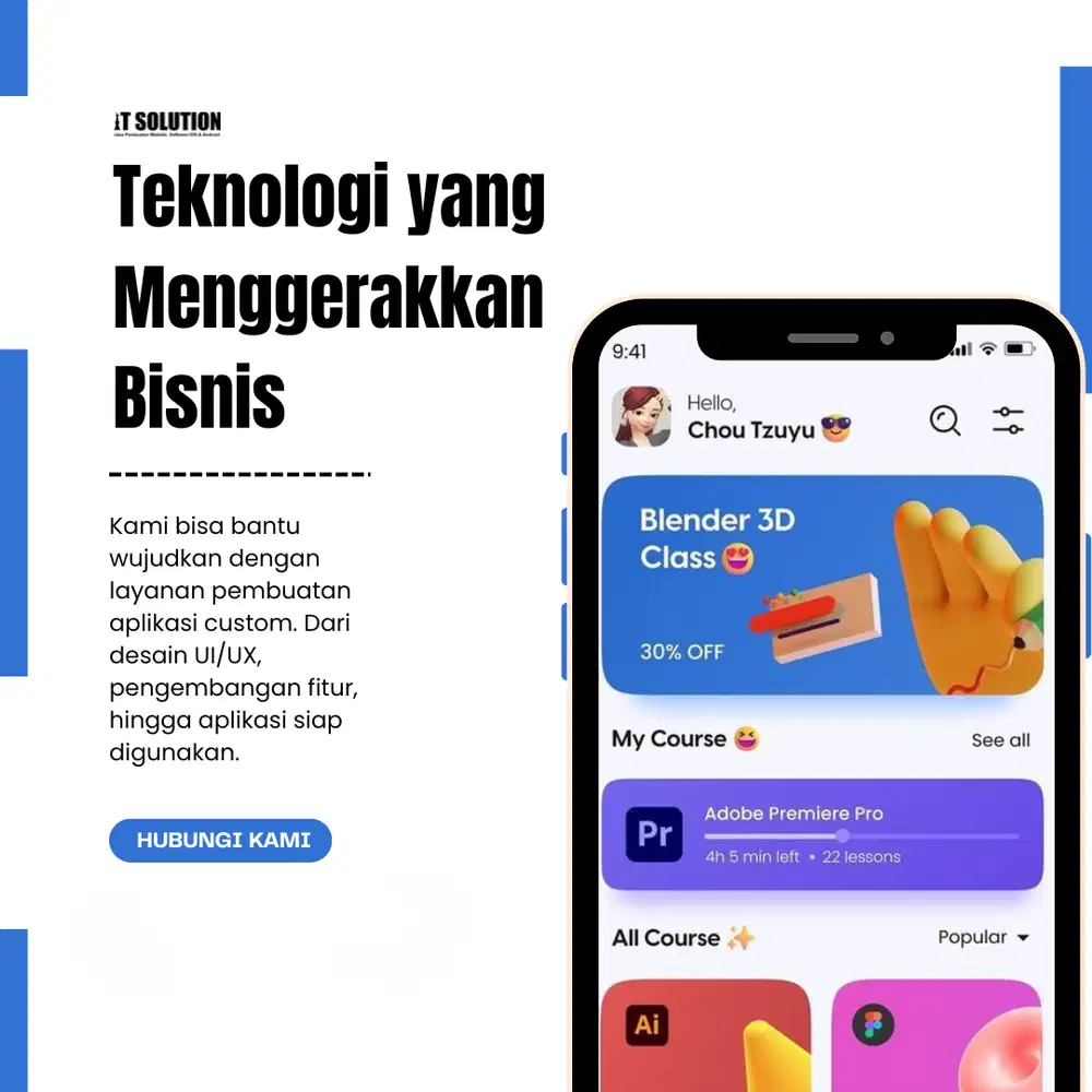 Custom Aplikasi Android dan iOS Profesional