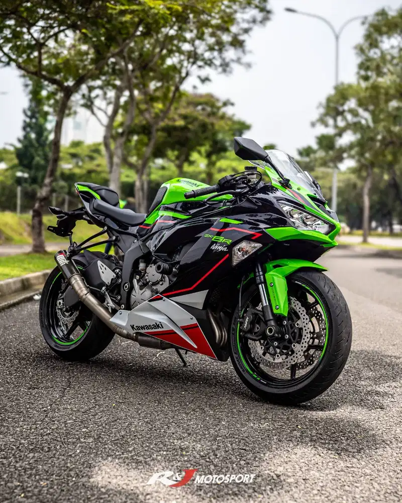 (Full Paper) Kawasaki ZX636 ZX6 ZX 636 Nik 2021 Warna Hijau KM 3.000an