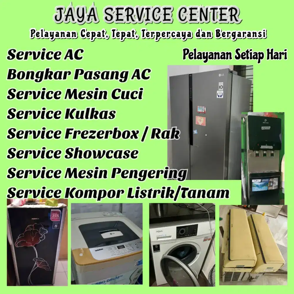 Service AC Bongkar Pasang AC Servis Kulkas Frezer Mesin Cuci Benjeng