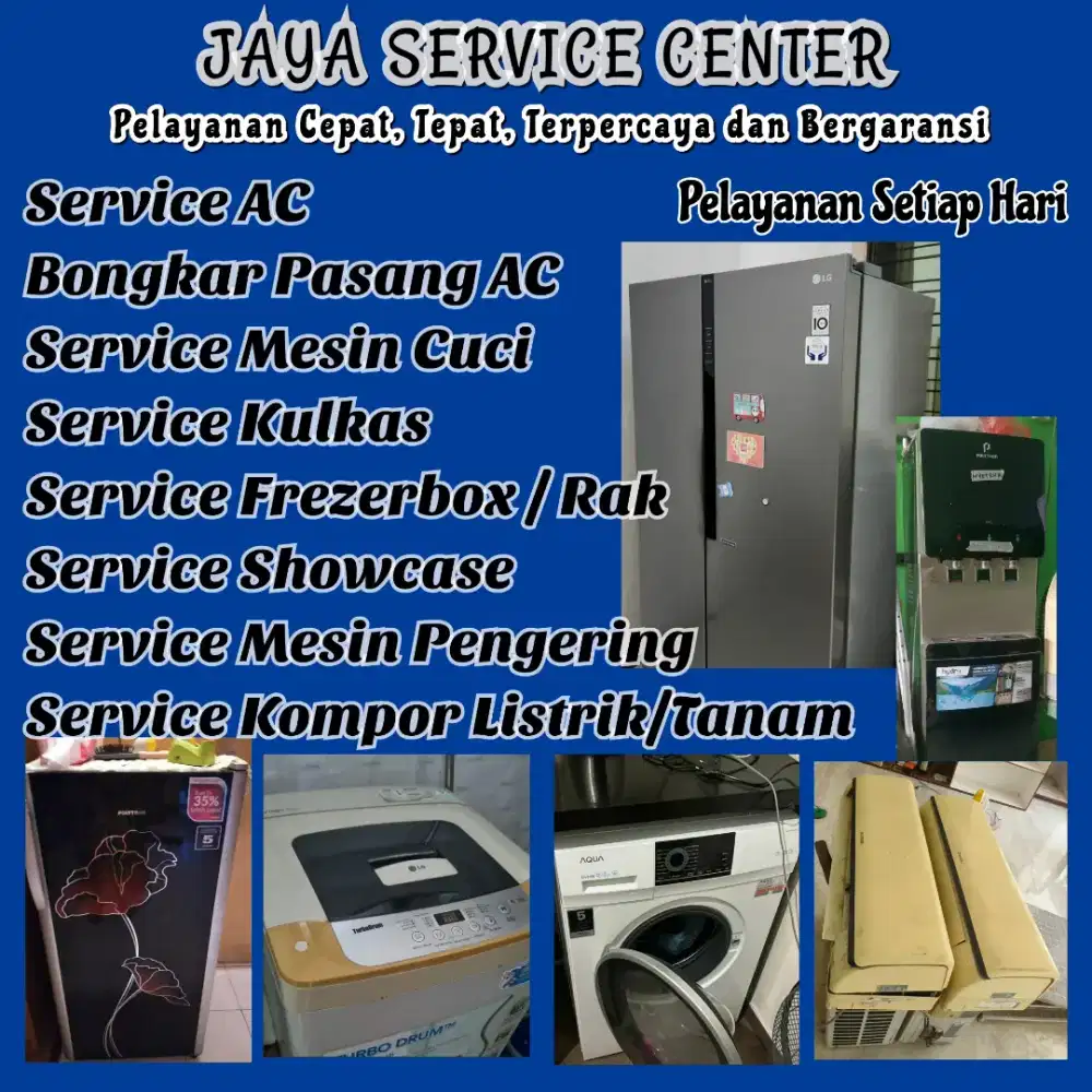 Service Mesin Cuci Kulkas Frezer Bongkar Pasang AC Servis AC Driyorejo